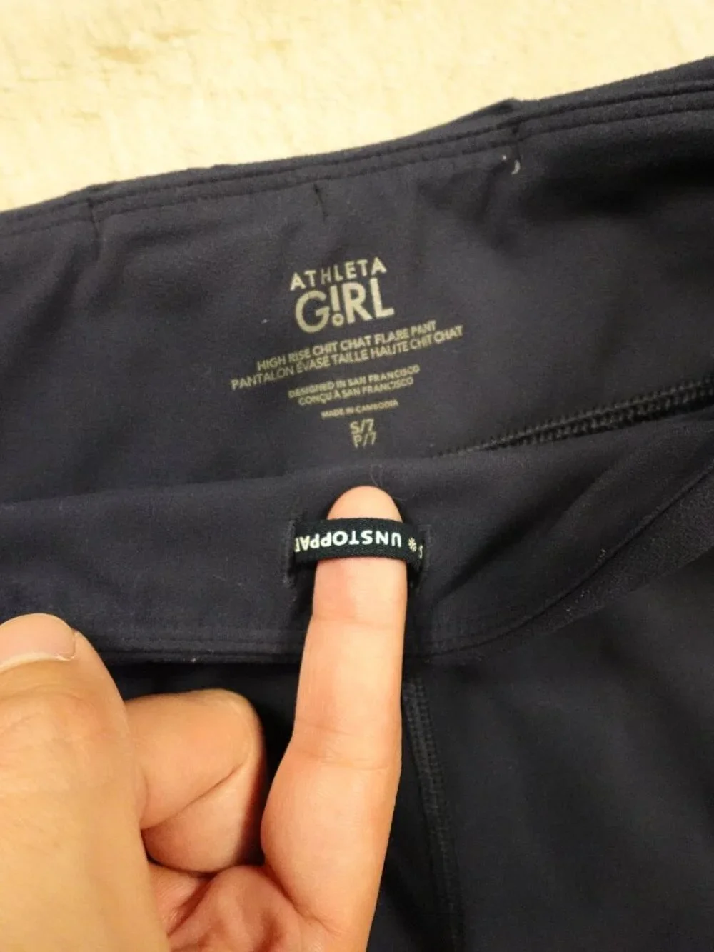 Athleta Girl Treasure Tight Chit Chat Flare Pant Girls Small Navy Black Lot of 2
